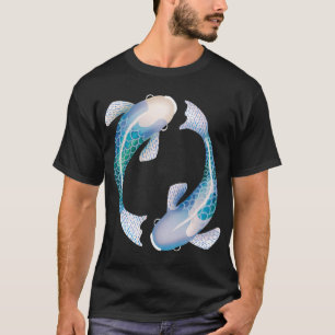 T-shirt Carpe Koi Zen Turquoise