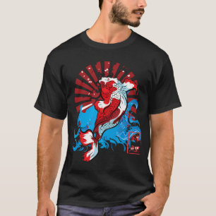 T-shirt Carpe Papillon Orange Tatouage Poisson