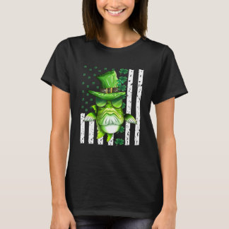 T-shirt Carpe Verte Usa Drapeau Fête De La Saint Patrick C
