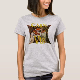 T-shirt Carpe Vin Vino Vine Zinfandel Tiki Bar Enoteca