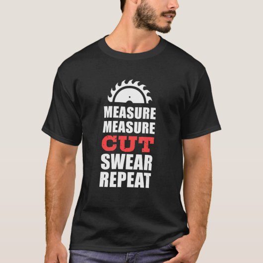 T-shirt Carpenter de la taille de mesure (Devant)