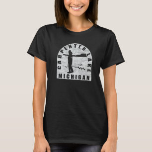 T-shirt Carpenter Lake Ice Fishing Michigan