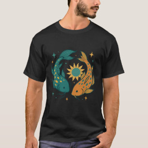 T-shirt Carpes Koï Colorées Unisexe