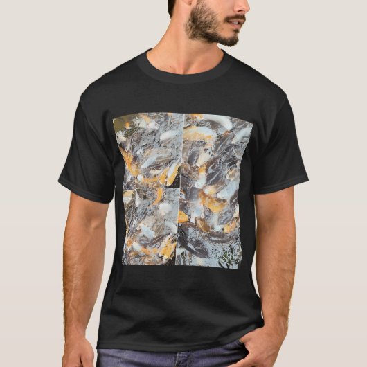 T-shirt Carpes koï dans un étang (Devant)