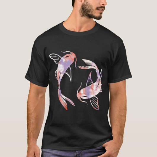 T-shirt Carpes Koï rêveuses (Devant)