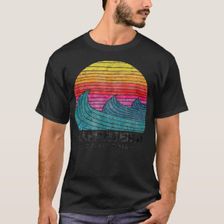 T-shirt Carpinteria Surf Waves Beach Retro Cali Sunset