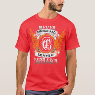T-shirt Carrasco Nom Chemise Ne Sous-Estime Jamais La Puis