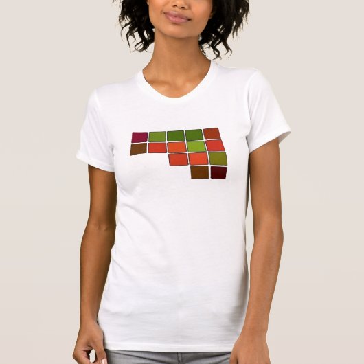 T-shirt Carré Abstrait (Devant)