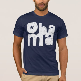 T-shirt Carré audacieux d'Obama (marine)