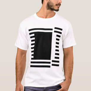 T-shirt carré aux lignes grasses