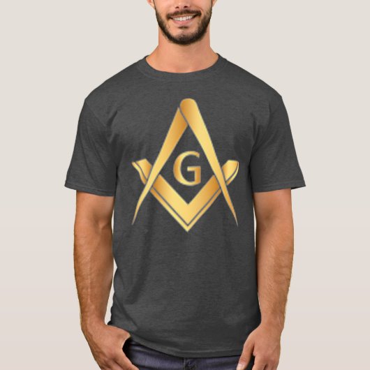 T-shirt Carré Compass Freemason cadeaux pour hommes Masoni (Devant)