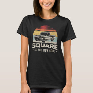 T-shirt Carré Corps Camion Vintage Rétro Carré Est Le Nouv