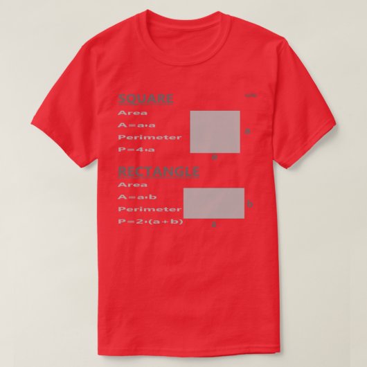 T-shirt Carré et rectangle (Design devant)
