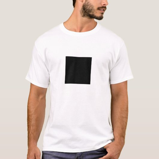 T-shirt Carré noir (Devant)