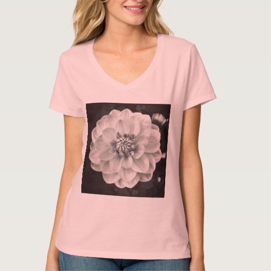 T-shirt Carré photo - Chrysanthemum (Devant)