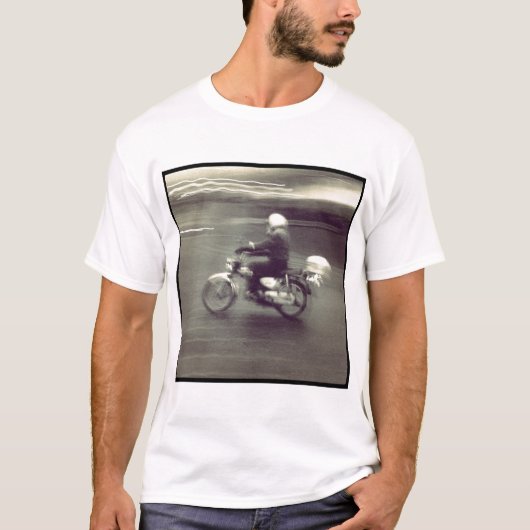 T-shirt Carré Photo - Speedy Moped (Devant)