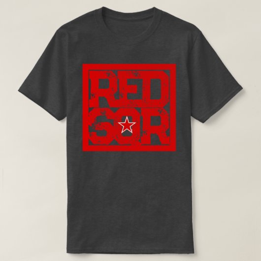 T-shirt CARRÉ rouge (Design devant)