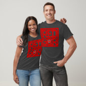 T-shirt CARRÉ rouge (Unisexe)