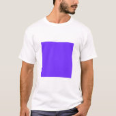 T-shirt Carré simple - Azure profond (Devant)