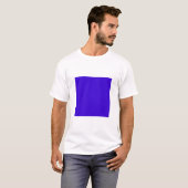 T-shirt Carré simple - Bleu profond (Devant entier)