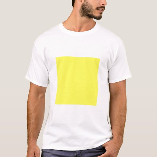 T-shirt Carré simple - Jaune clair (Devant)