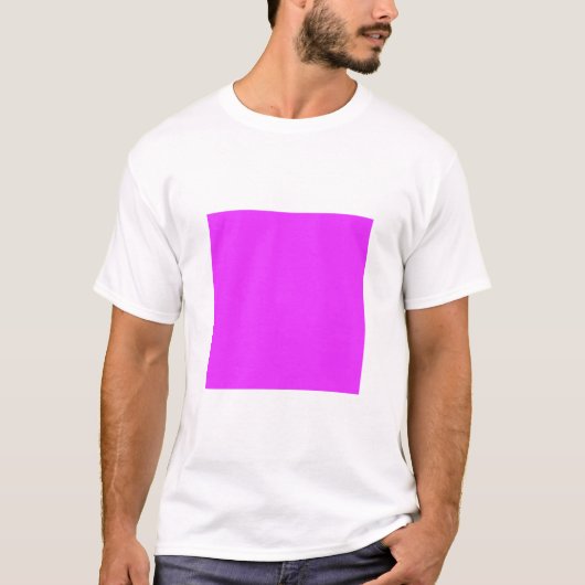 T-shirt Carré simple - Neon Purple (Devant)