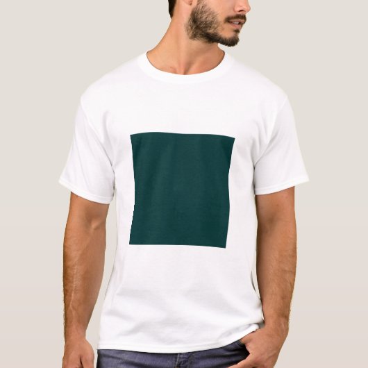 T-shirt Carré simple - Vert foncé (Devant)