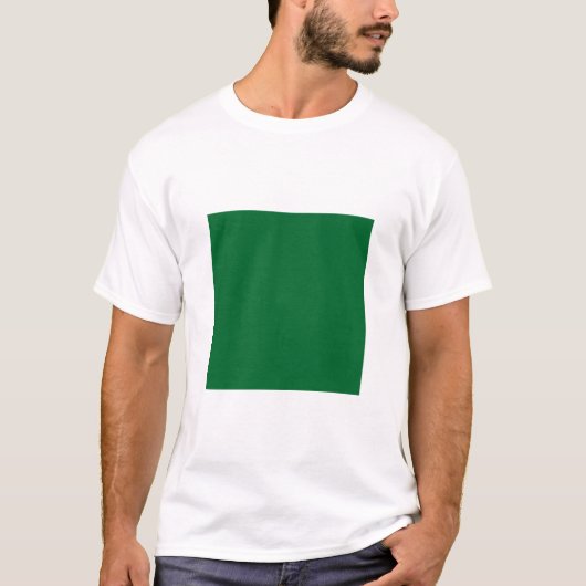 T-shirt Carré simple - Vert forestier (Devant)