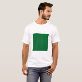 T-shirt Carré simple - Vert forestier (Devant entier)