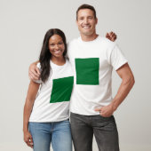 T-shirt Carré simple - Vert forestier (Unisexe)