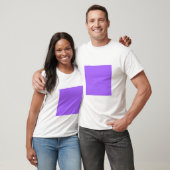 T-shirt Carré simple - Violet bleu (Unisexe)