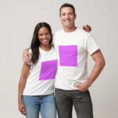 T-shirt Carré simple - Violet clair (Unisexe)