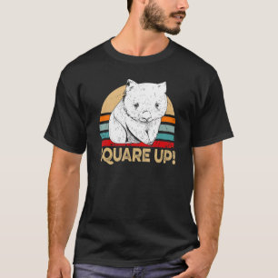 T-shirt Carré Up Devis Pour Un Nerd Wombat