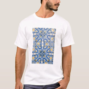 T-shirt Carreau bleu et jaune, Portugal