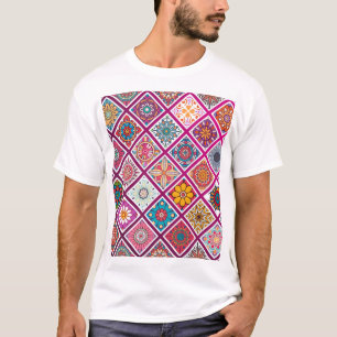 T-shirt Carreaux de Mandala marocains