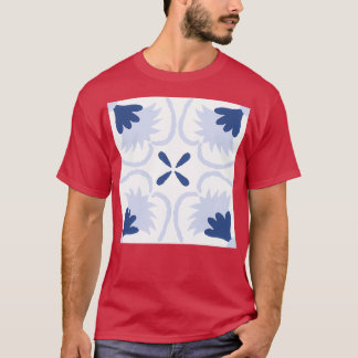 T-shirt Carrelage Bleu amp Blanc Beau Sicili