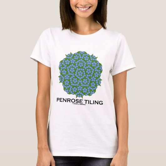T-shirt Carrelage de Penrose (symétrie quintuple) (Devant)