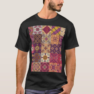 T-shirt Carrelage portugais : motif de style talavera.