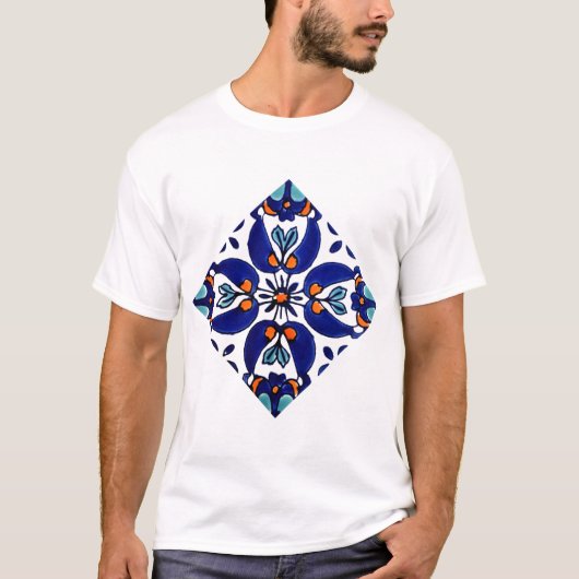 T-shirt Carrelage Talavera Mexicaine No 1 (Devant)