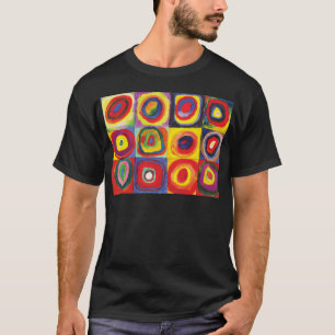 T-shirt Carrés avec cercles concentrés Hiroaki Takahashi