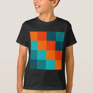 T-shirt Carrés couleur
