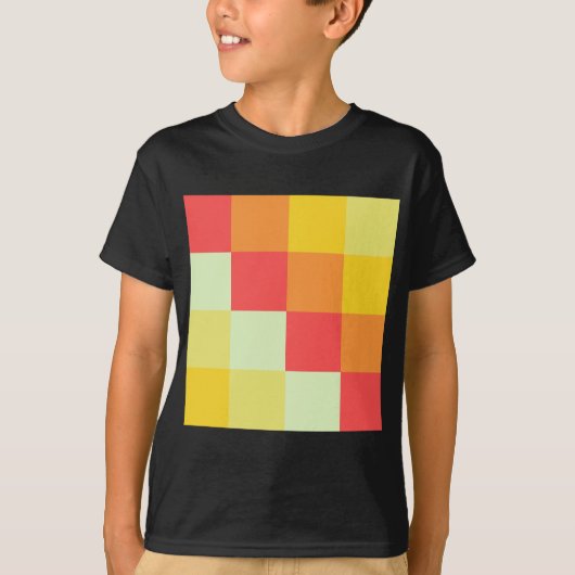 T-shirt Carrés couleur (Devant)