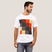 T-shirt Carrés couleur (Devant entier)
