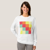 T-shirt Carrés couleur (Devant entier)