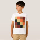 T-shirt Carrés couleur (Devant entier)