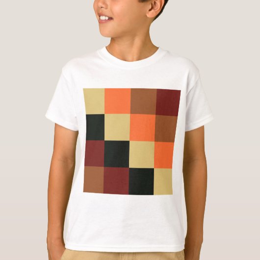 T-shirt Carrés couleur (Devant)