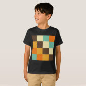 T-shirt Carrés couleur (Devant entier)