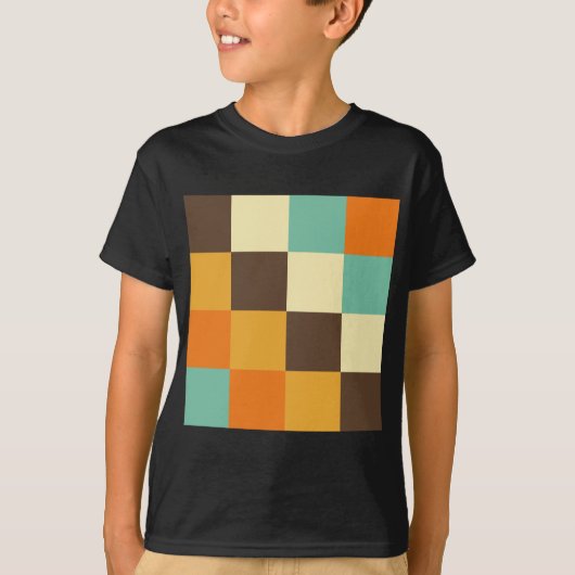 T-shirt Carrés couleur (Devant)