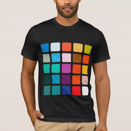 T-shirt Carrés de couleur (Devant)