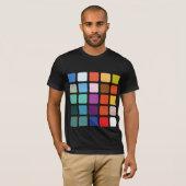 T-shirt Carrés de couleur (Devant entier)